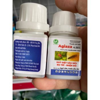 Agiaza chai 20ml - sâu rầy bọ trĩ nhện đỏ rệp sáp